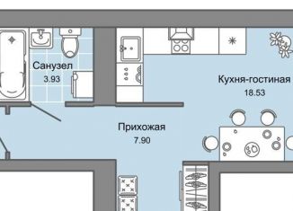 Продается 2-комнатная квартира, 44 м2, Ульяновск, ЖК Центрополис, жилой комплекс Центрополис, 5