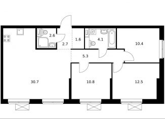 Продам 3-ком. квартиру, 80.6 м2, Москва, Кавказский бульвар, 51к2, метро Кантемировская