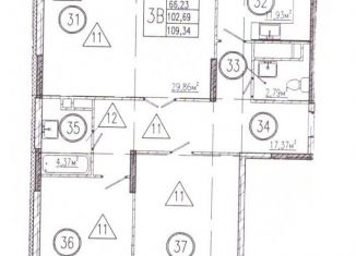 Продаю 3-комнатную квартиру, 102.7 м2, село Засечное, Центральная улица, 23