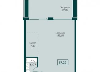 Продаю 3-комнатную квартиру, 87.2 м2, Крым, улица Мухина, 17А