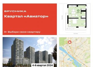 Продажа 1-ком. квартиры, 64.8 м2, Новосибирская область, жилой комплекс Авиатор, 2