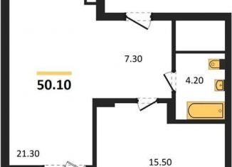 Продажа 1-комнатной квартиры, 50.1 м2, Воронеж, Железнодорожный район