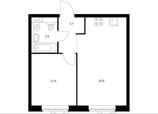 Продаю 1-комнатную квартиру, 39.5 м2, Москва, Кавказский бульвар, 51к2, метро Кантемировская