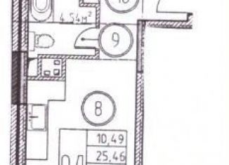 Продаю квартиру студию, 25.5 м2, село Засечное