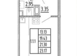 Продажа квартиры студии, 23.2 м2, Санкт-Петербург, Арцеуловская аллея, метро Комендантский проспект