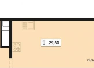 Продаю 1-комнатную квартиру, 29.6 м2, Краснодар, улица Автолюбителей, 1Длит4, Карасунский округ