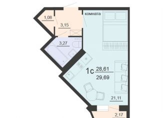 Продается квартира студия, 29.7 м2, Воронеж