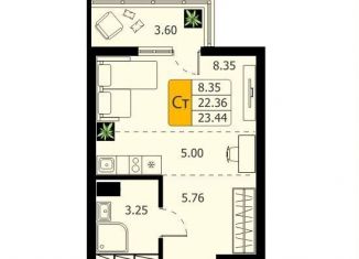 Продаю квартиру студию, 23.4 м2, Химки, жилой комплекс Химки Тайм, к2