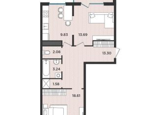 Продается 2-комнатная квартира, 63.4 м2, Ленинградская область, жилой комплекс Новокасимово, МД-24