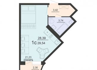 Продаю квартиру студию, 29.5 м2, Воронеж, Железнодорожный район