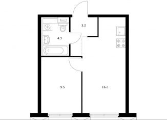 Продается 1-комнатная квартира, 33.2 м2, Москва, станция Дегунино