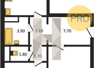 Двухкомнатная квартира на продажу, 68.2 м2, Воронеж, улица Шишкова, 140Б/6