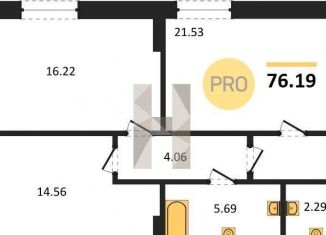 Продается 2-комнатная квартира, 76.2 м2, Воронеж, улица 9 Января, 68Л, Ленинский район