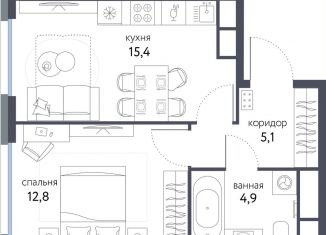 Продается 1-комнатная квартира, 38.2 м2, Москва, станция Бульвар Рокоссовского, Тагильская улица, 4В