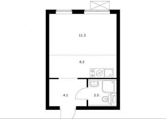 Квартира на продажу студия, 24 м2, Москва, ЖК Большая Очаковская 2, жилой комплекс Большая Очаковская 2, 2.2