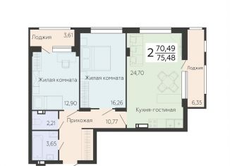 Продажа 2-комнатной квартиры, 75.5 м2, Москва, район Проспект Вернадского, Ленинский проспект, 108А