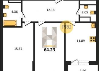 2-ком. квартира на продажу, 64.2 м2, Воронежская область, улица Ломоносова, 116/25