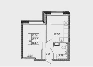 Продам 1-ком. квартиру, 30.7 м2, деревня Новое Девяткино, Главная улица, 2