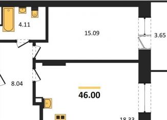 Продаю 1-ком. квартиру, 46 м2, Новосибирск, Светлановская улица, 52/2, Заельцовский район