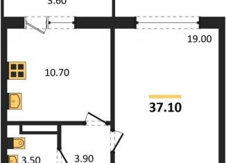 Продажа 1-ком. квартиры, 37.1 м2, Новосибирская область, микрорайон Околица, 11С