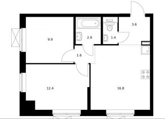 Продается двухкомнатная квартира, 48.6 м2, Москва, СВАО