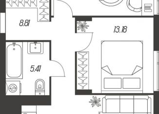 Продаю двухкомнатную квартиру, 68.3 м2, Тула