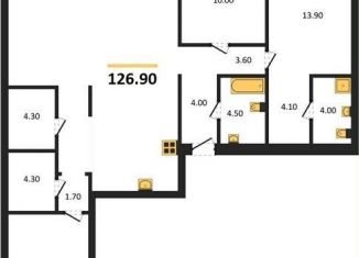 Продаю 3-комнатную квартиру, 126.9 м2, Новосибирск, метро Октябрьская