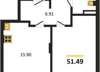 Продаю 1-ком. квартиру, 51.5 м2, Воронеж, Коминтерновский район, Электросигнальная улица, 9Ак2