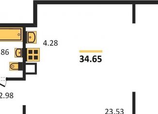 Продам квартиру студию, 34.6 м2, Новосибирск, Красногорская улица