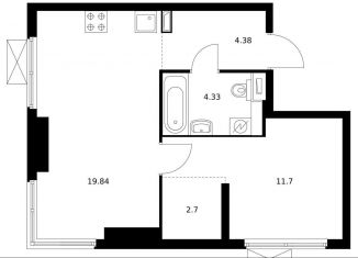 Продаю 1-комнатную квартиру, 41.8 м2, Москва, ЗАО