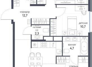 Продается 4-комнатная квартира, 86 м2, Москва, метро Черкизовская, Тагильская улица, 4В