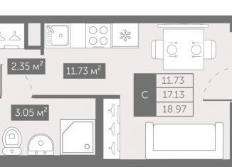 Продам квартиру студию, 19 м2, Санкт-Петербург