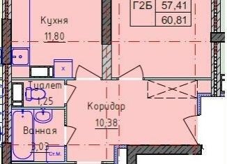 Продаю двухкомнатную квартиру, 60 м2, Ярославль, Фрунзенский район, улица Лескова, 44