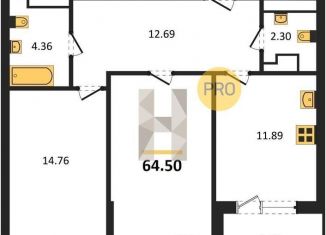 Продажа 2-комнатной квартиры, 64.5 м2, Воронеж, Центральный район, улица Ломоносова, 116/25