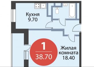 Продаю однокомнатную квартиру, 38.7 м2, Мытищи