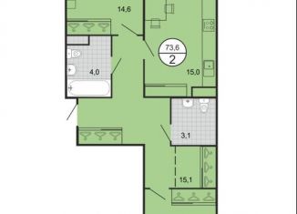 Продается 2-ком. квартира, 73.6 м2, Ставропольский край