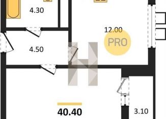 Продам 1-комнатную квартиру, 40.4 м2, Воронеж, улица Шишкова, 140Б/6