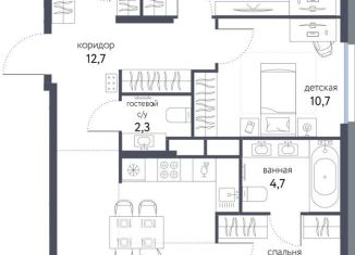 Продам 4-комнатную квартиру, 86 м2, Москва, метро Черкизовская, Тагильская улица, 4В