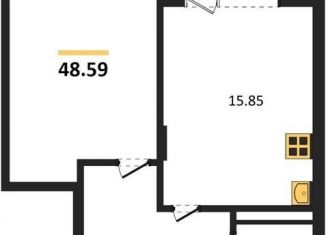 Продается 1-комнатная квартира, 48.6 м2, Воронеж, Коминтерновский район, Электросигнальная улица, 9Ак2