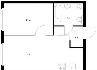 Продам 1-комнатную квартиру, 38.4 м2, Москва, жилой комплекс Барклая 6, к7