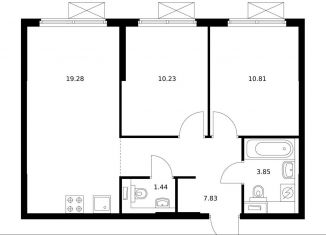 Продажа 2-комнатной квартиры, 53 м2, Москва, ЗАО