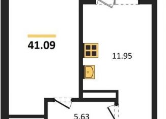 Продаю 1-комнатную квартиру, 41.1 м2, Воронеж, Электросигнальная улица, 9Ак2, Коминтерновский район