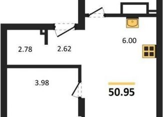 1-ком. квартира на продажу, 51 м2, Новосибирская область, Ленинградская улица, 342