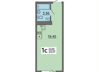 Продаю квартиру студию, 24.5 м2, Воронеж, Советский район, Острогожская улица, 164