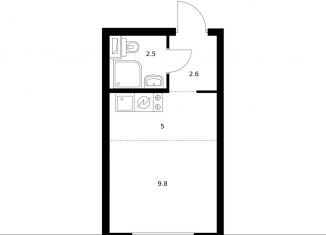 Квартира на продажу студия, 20 м2, Москва, Кавказский бульвар, 51к2, метро Южная