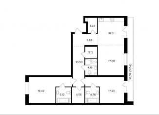 Продаю 3-комнатную квартиру, 117.8 м2, Москва, жилой комплекс Форивер, 2