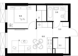 Продажа однокомнатной квартиры, 37.4 м2, Москва, ВАО