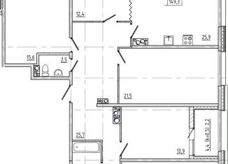 Продажа 4-комнатной квартиры, 150 м2, Санкт-Петербург, Белоостровская улица, 28, метро Пионерская