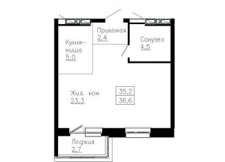 Продается 1-комнатная квартира, 36.6 м2, Владивосток, Ленинский район