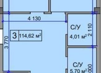 Продам 3-ком. квартиру, 114.6 м2, Нальчик, улица Атажукина, 16А, район Предгорный